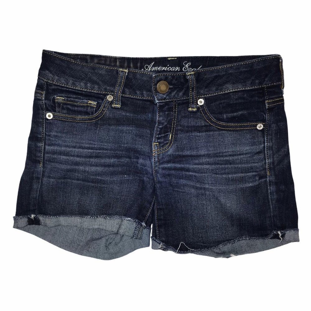 American Eagle Distressed Frayed Stretch Shorts 4